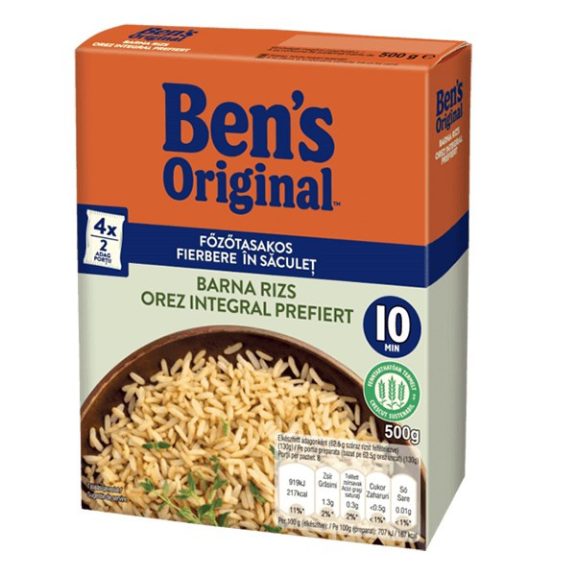 Főzőtasakos rizs UNCLE BEN'S barna 4x125 g