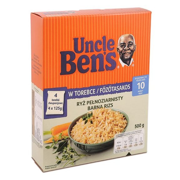 Főzőtasakos rizs UNCLE BEN'S barna 4x125 g