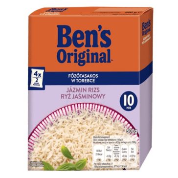 Főzőtasakos rizs UNCLE BEN'S jázmin 4x125 g