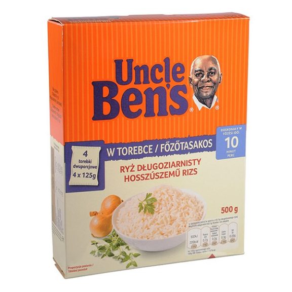 Főzőtasakos rizs UNCLE BEN'S hosszúszemű 4x125 g