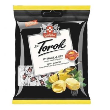   Töltött keménycukorka DR. TOROK citromolajjal és mézzel 75 g