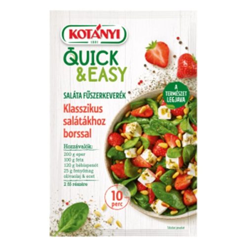 Fűszerkeverék KOTÁNYI Quick&Easy klasszikus salátákhoz borssal 20 g