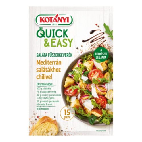 Fűszerkeverék KOTÁNYI Quick&Easy mediterrán salátákhoz chilivel 20 g