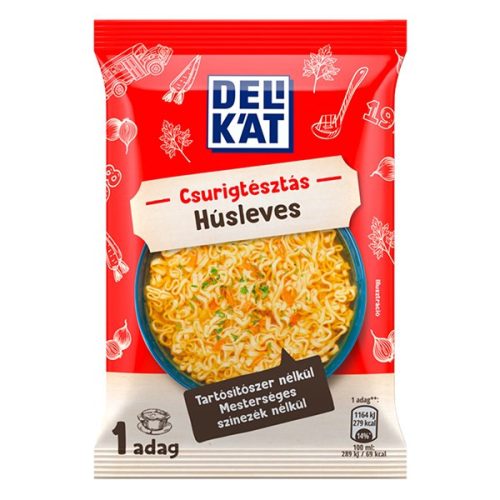 Instant tésztás leves DELIKÁT Húsleves csurigtésztával 59 g