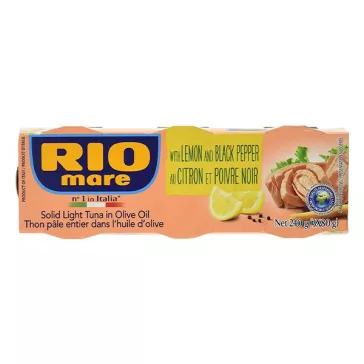   Tonhalkonzerv RIO MARE olívaolajban citrommal és borssal 3x65 g