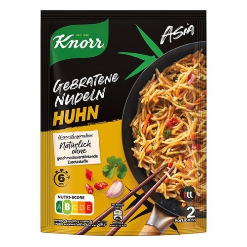 Instant KNORR Spaghetteria Ázsiai pirított tészta enyhén csípos csirkés ízesítéssel 121 g