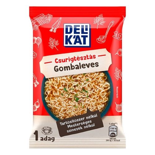 Instant tésztás leves DELIKÁT Gombaleves csurigtésztával 57 g