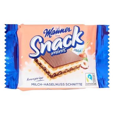   Töltött ostya MANNER mogyorós és tejszínes dobozos 700 g