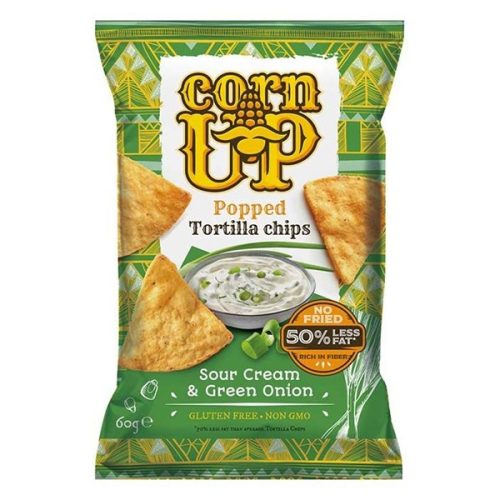 Tortilla chips CORN UP hagymás tejfölös 60 g