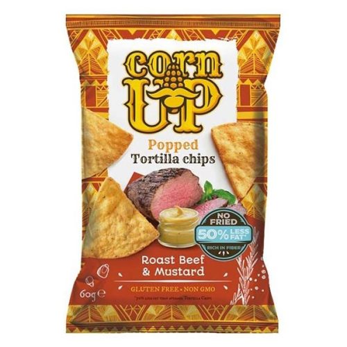 Tortilla chips CORN UP marhahús és mustár 60 g