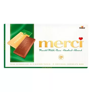 Csokoládé MERCI Mandulás-Mogyorós 100 g