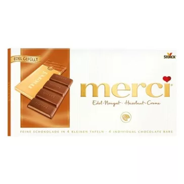 Csokoládé MERCI Mogyorókrémes 112 g