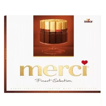Csokoládé MERCI barna 250 g