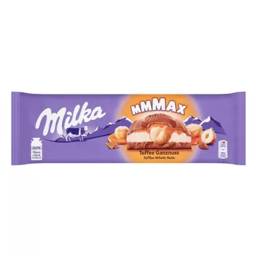   Csokoládé MILKA MMMax Toffee Karamellás-Egészmogyorós 300 g