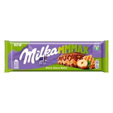   Csokoládé MILKA MMMax Nutty Choco Wafer Ostyás-Mogyorós 270 g