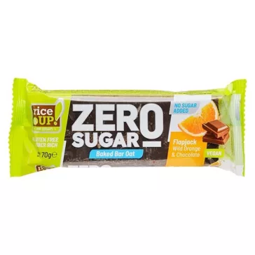 Zabszelet RICE UP Zero narancsos étcsokoládéval 70 g