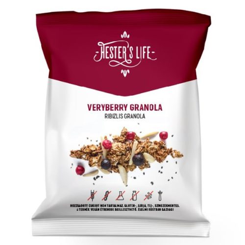 Granola HESTER’S Veryberry ribizlis 60 g