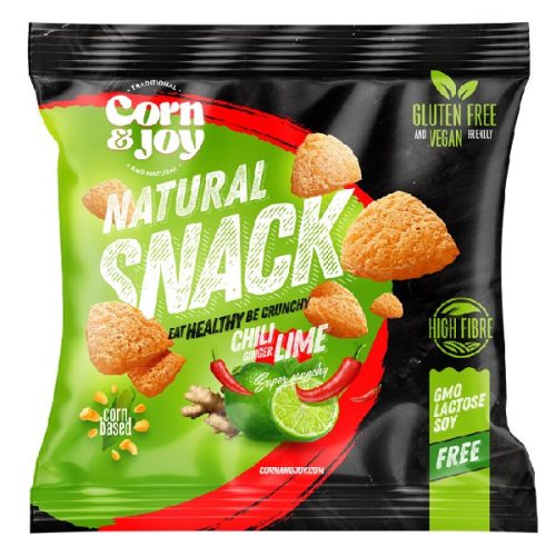 Extrudált kenyér CORN&JOY chili lime-gyömbér 40 g