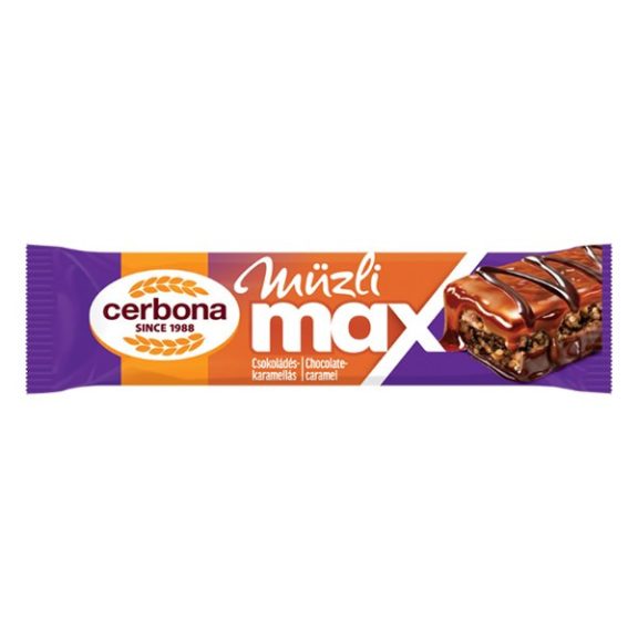 Müzliszelet CERBONA MAX epres-csokis 30 g