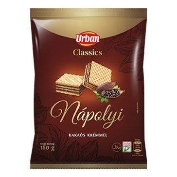 Töltött ostya URBAN Classic kakaós 180 g