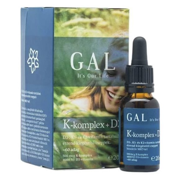 Vitamin GAL K-komplex + D3-vitamin 20 ml