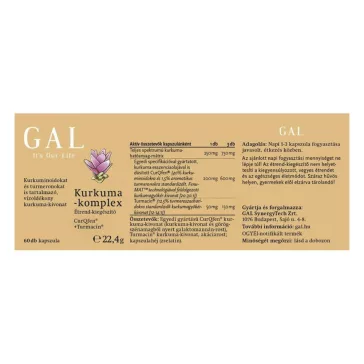 Vitamin GAL Kurkuma-komplex 60 darab