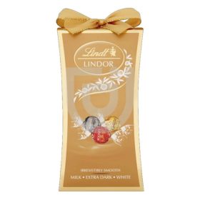   Csokoládé LINDT Lindor válogatás arany díszdobozban 75 g