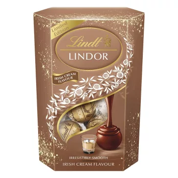   Csokoládé LINDT Lindor Irish cream tejcsokoládé golyók díszdobozban 200 g