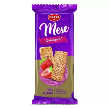 Keksz DETKI mese epres bevonóval 180 g