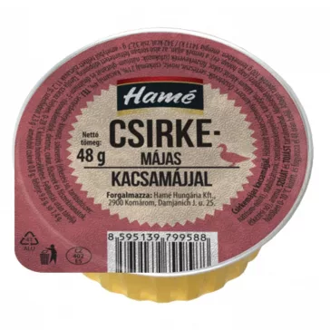 Csirkemáj pástétom HAMÉ kacsamájjal 48 g