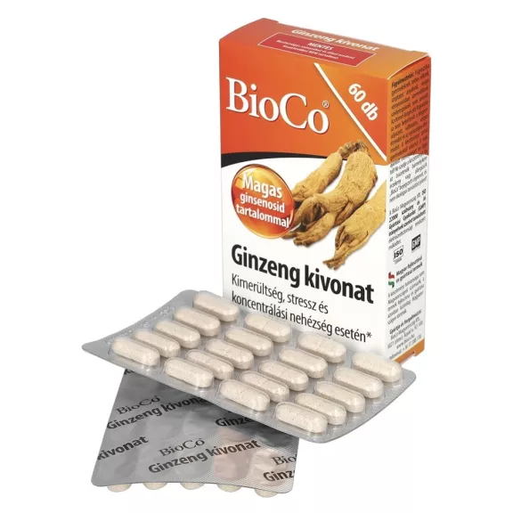 Vitamin BIOCO Ginszeng kivonat 60 darab Vitamin BIOCO Ginszeng kivonat 60 darab