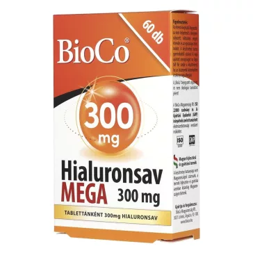 Vitamin BIOCO Hialuronsav Mega 300 mg 60 darab