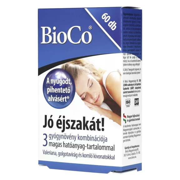 Vitamin BIOCO Jó éjszakát! 60 darab Vitamin BIOCO Jó éjszakát! 60 darab