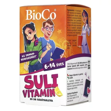   Vitamin BIOCO Suli rágótabletta 6-14 éveseknek citrom ízű 90 darab