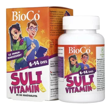   Vitamin BIOCO Suli rágótabletta 6-14 éveseknek citrom ízű 90 darab