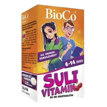   Vitamin BIOCO Suli rágótabletta 6-14 éveseknek cseresznye ízű 90 darab