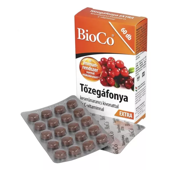 Vitamin BIOCO Tőzegáfonya extra 60 darab Vitamin BIOCO Tőzegáfonya extra 60 darab