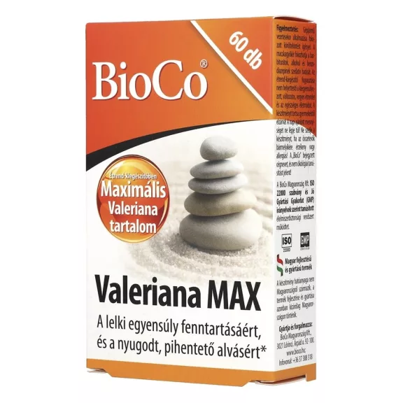 Vitamin BIOCO Valeriána max 60 darab Vitamin BIOCO Valeriána max 60 darab