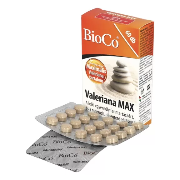 Vitamin BIOCO Valeriána max 60 darab Vitamin BIOCO Valeriána max 60 darab