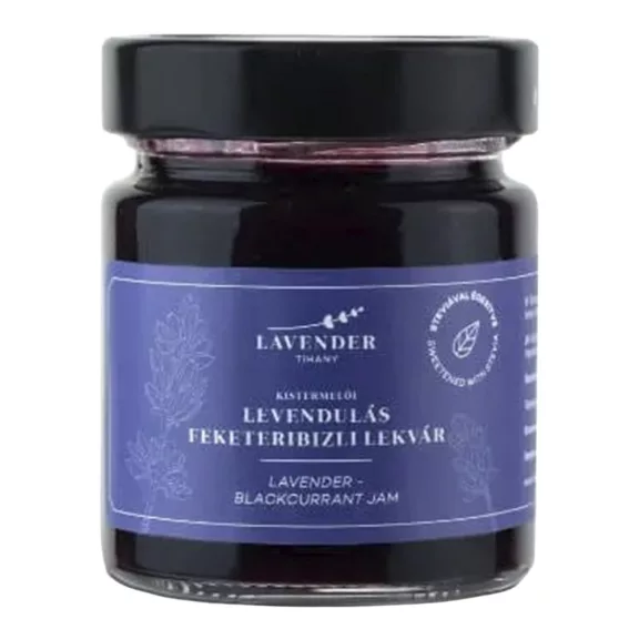 Lekvár LAVENDER TIHANY feketeribizli eritrittel 220 ml Lekvár LAVENDER TIHANY feketeribizli eritrittel 220 ml