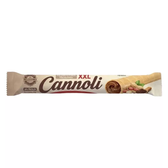 Töltött ostya rúd BELISSIMO Cannoli földimogyoró 42 g Töltött ostya rúd BELISSIMO Cannoli földimogyoró 42 g