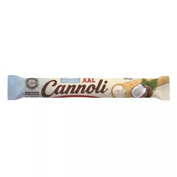 Töltött ostya rúd BELISSIMO Cannoli kókusz 42 g Töltött ostya rúd BELISSIMO Cannoli kókusz 42 g