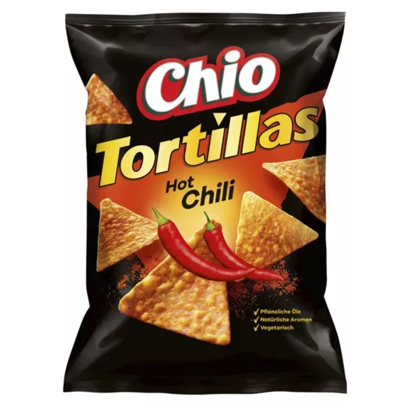Tortilla chips CHIO Hot chili 110 g Tortilla chips CHIO Hot chili 110 g