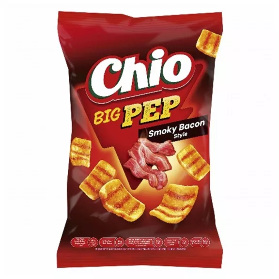 Burgonyasnack CHIO Big Pep Smoky Bacon style 65 g Burgonyasnack CHIO Big Pep Smoky Bacon style 65 g
