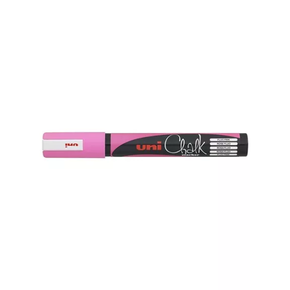 Folyékony kréta UNI PWE-5M fluor rózsaszín Folyékony kréta UNI PWE-5M fluor rózsaszín