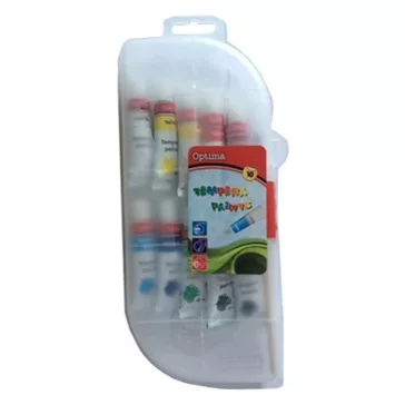 Tempera OPTIMA műanyag tokban 10 ml 10  darabos