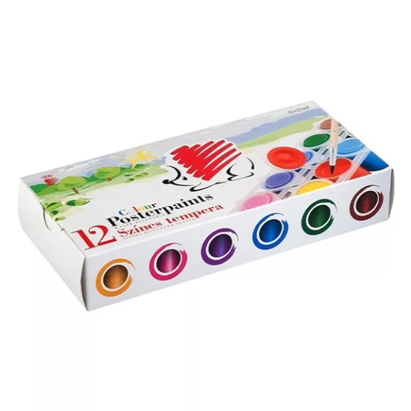 Tempera ICO Süni tégelyes 12 darabos 25 ml