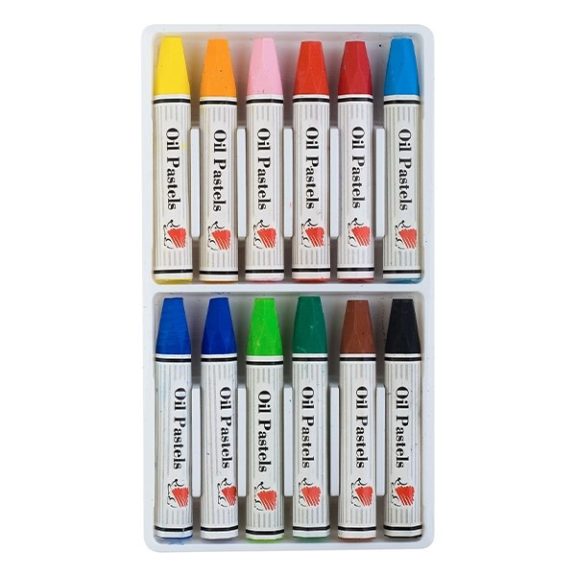 Olajpasztell ICO Süni színes 12 darabos