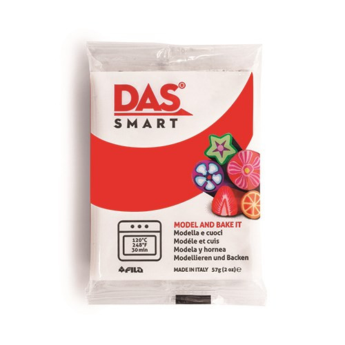 Gyurma DAS Smart süthető és modellező gyurma 57 g skarlát piros