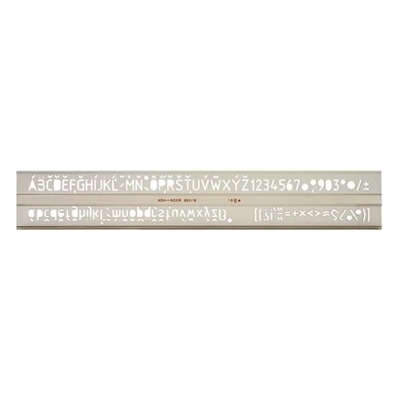 Betűsablon KOH-I-NOOR 748012 14mm betűnagyság Betűsablon KOH-I-NOOR 748012 14mm betűnagyság